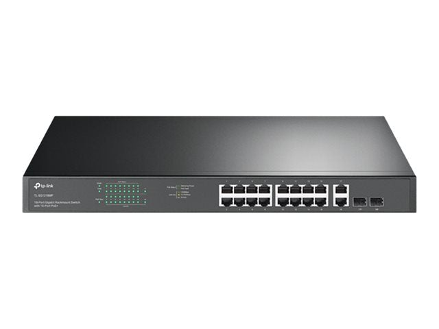 Switch TP-Link JetStream TL-SG1218MP V1 18 Puertos Gigabit PoE+ Rackeable 250W