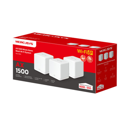 Mercusys Halo H60X AX1500 Sistema Wi-Fi Mesh 6 Dual Band Gigabit 3-Pack