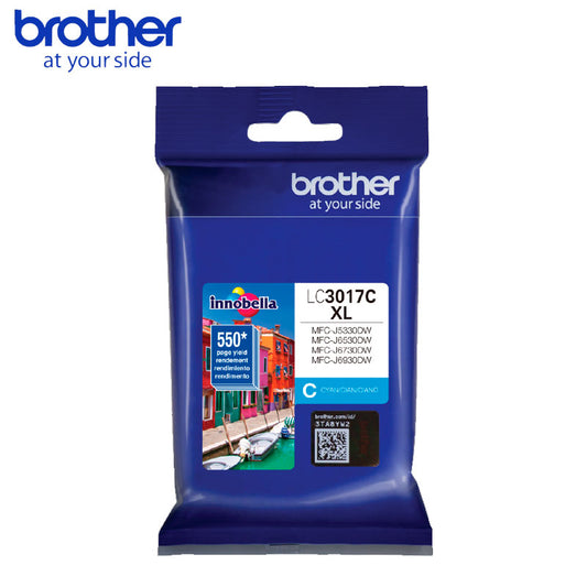 Tinta Brother LC3017C Cyan Original 550 Páginas para MFC-J5330DW MFC-J6730DW