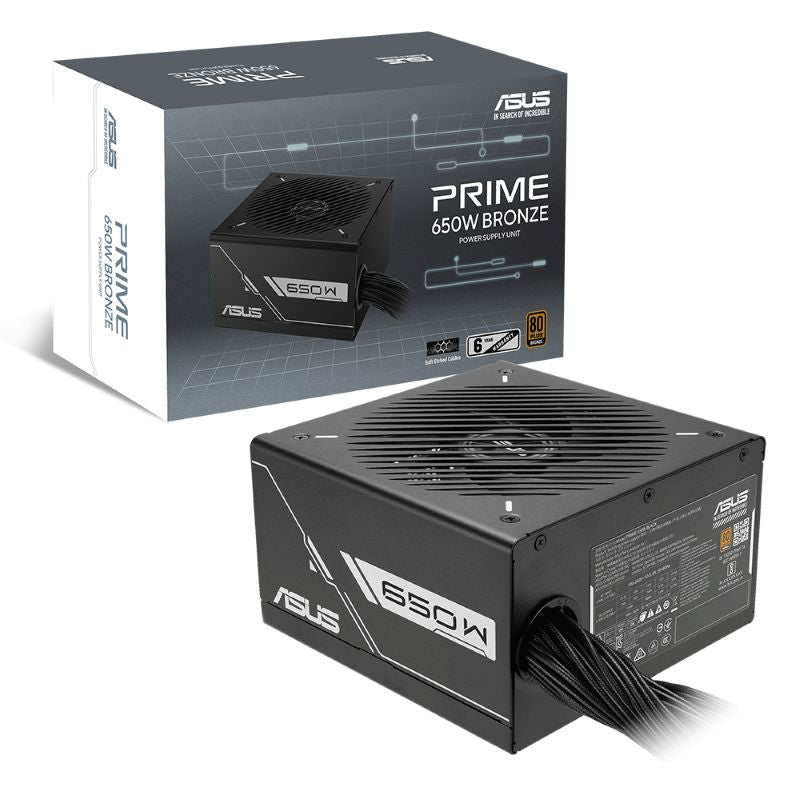 Fuente de Poder ASUS Prime 650W 80 Plus Bronze ATX Ventilador 135mm Negro