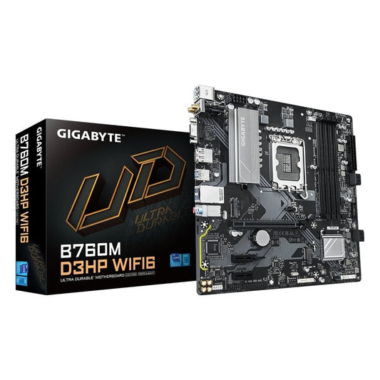 Motherboard Gigabyte B760M D3HP WIFI6 DDR5 LGA 1700 Intel 12va/13va Gen Micro ATX M.2 Gaming