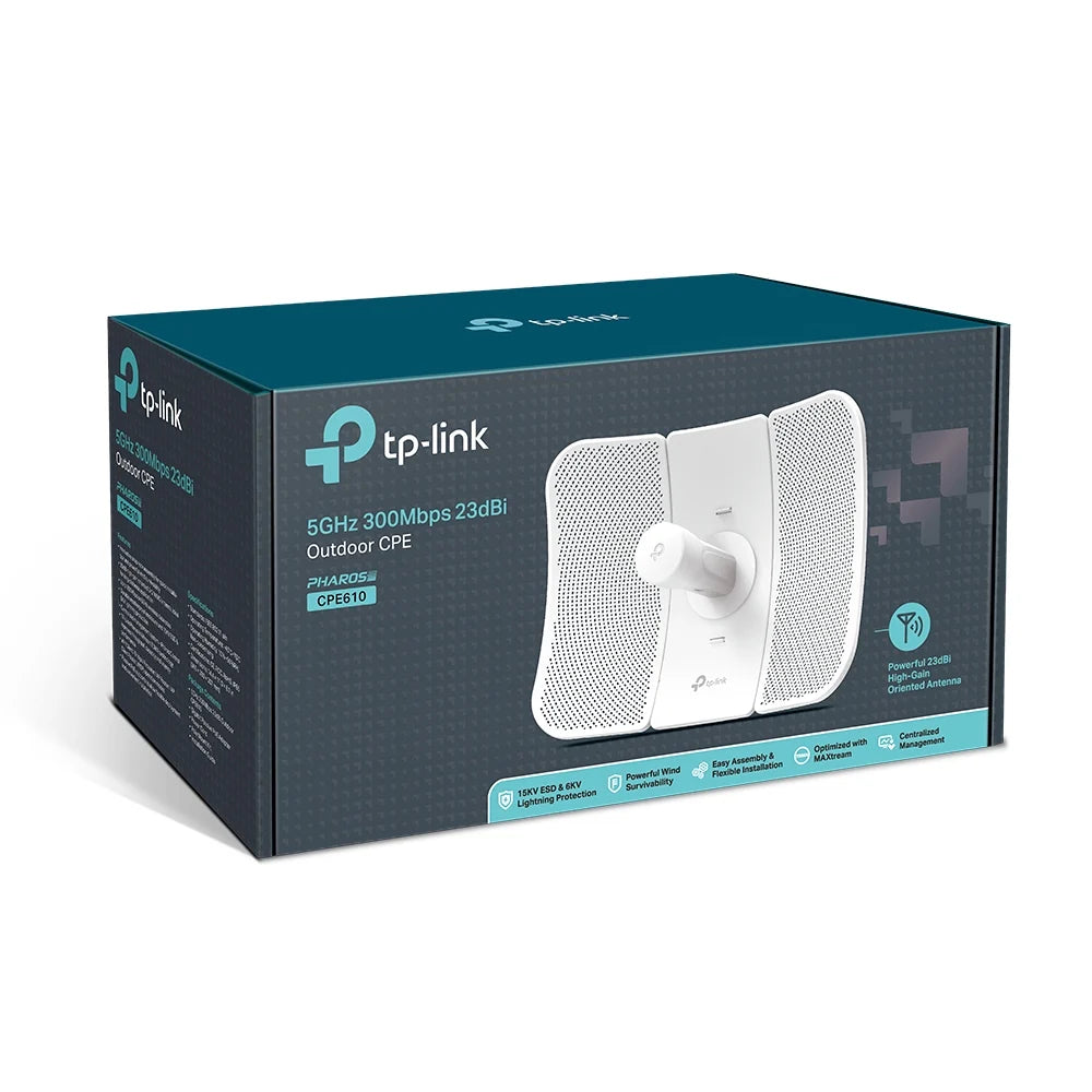 TP-Link CPE610 Access Point Exterior 5GHz 300Mbps Antena Direccional 23dBi