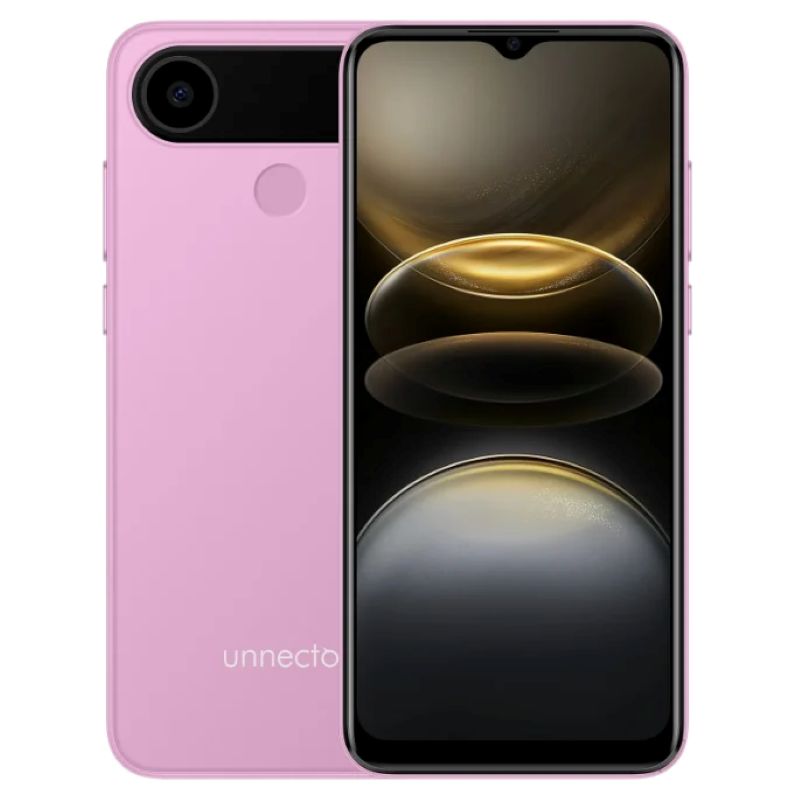 Smartphone Unnecto Eco One 4GB 128GB 4G LTE Pink Dual SIM 6.52" 60Hz