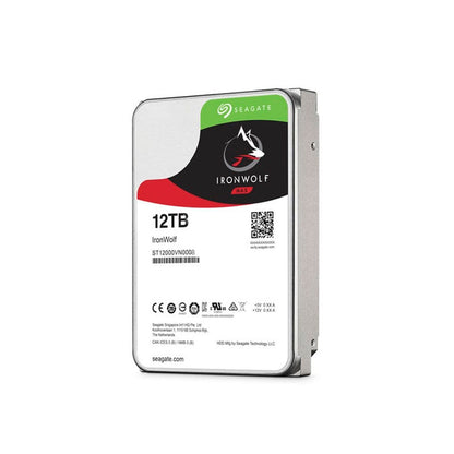 Disco Duro Seagate IronWolf 12TB NAS SATA 6Gb/s 3.5” 256MB Caché 24/7 para Servidores
