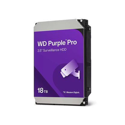 Disco Duro Western Digital WD Purple Pro 18TB SATA 7200RPM 3.5” 512MB Caché para IA y Videovigilancia