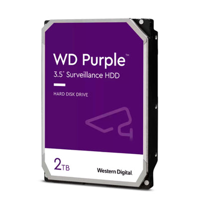 Disco Duro Western Digital WD Purple 2TB SATA 6Gb/s 5400RPM 3.5” 64MB para Videovigilancia