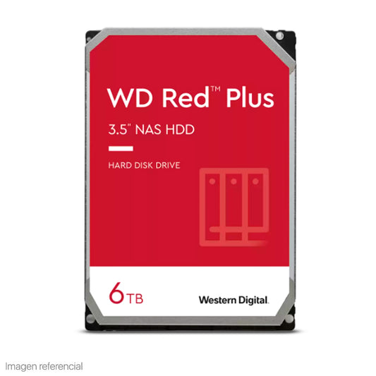 DISCO INTERNO HDD WESTERN DIGITAL RED PLUS 6TB
