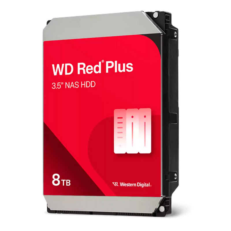 Disco Duro Western Digital Red Plus NAS 8TB WD80EFPX SATA 6Gb/s 3.5 CMR