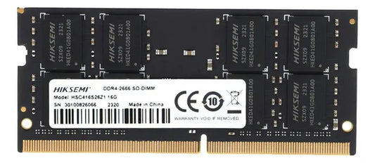 MEMORIA RAM HIKVISION DDR4 16GB 2666MHZ SODIMM PARA LAPTOP