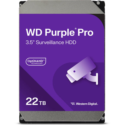 Disco Duro Western Digital WD Purple Pro 22TB SATA 7200RPM 3.5” 512MB Caché para Videovigilancia IA