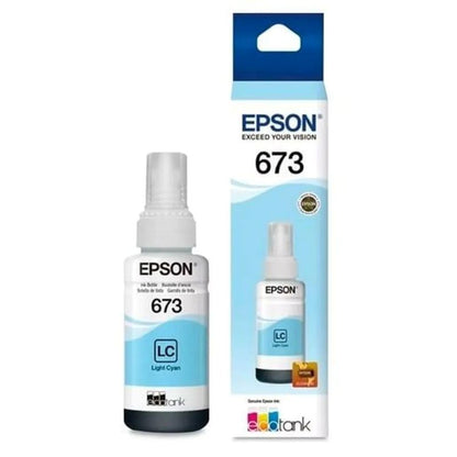 Botella de Tinta Epson T673520-AL Cian Claro 70ml para EcoTank L800 L805 L810 L850 L1800