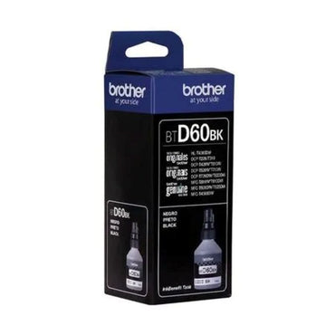 Botella de Tinta Brother BTD-60BK Negro Original 108ml 6,500 Páginas DCP-T310