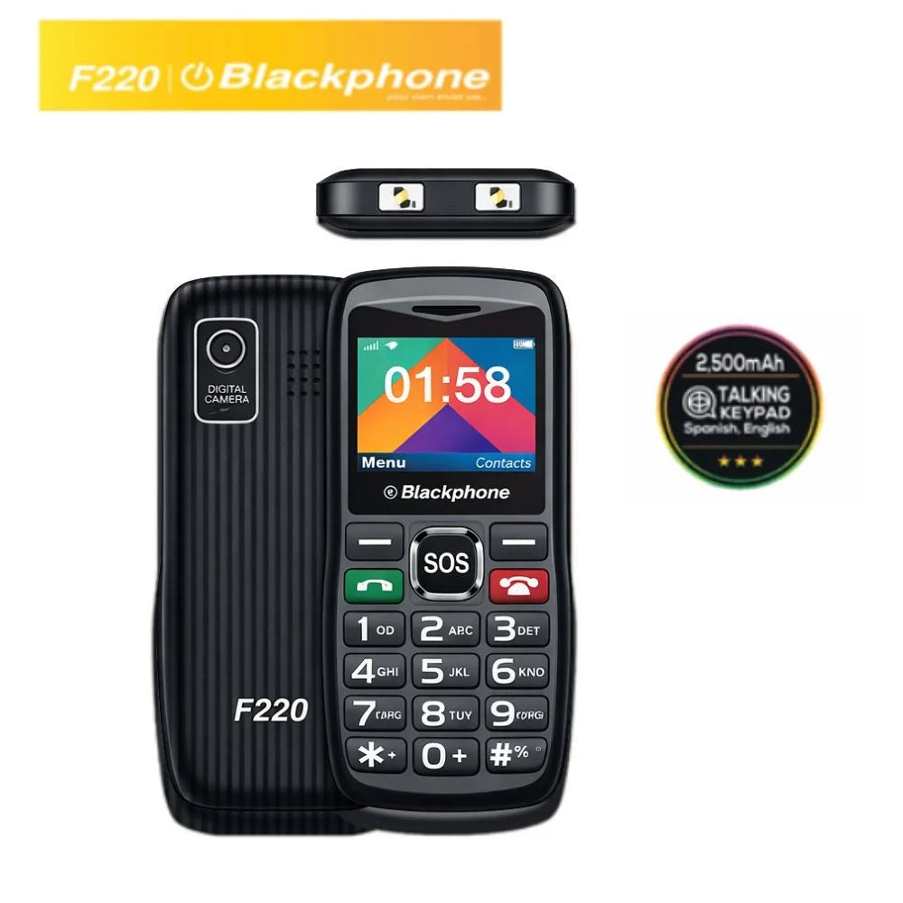 Celular Básico Blackphone F220 4G 48MB 128MB Dual SIM Grey 2.0"