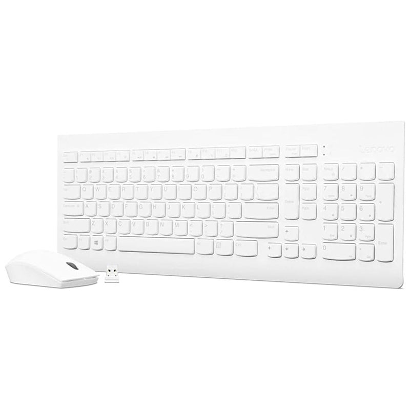 Kit Teclado y Mouse Lenovo 510 Inalámbrico 2.4GHz USB Blanco GX31F38002