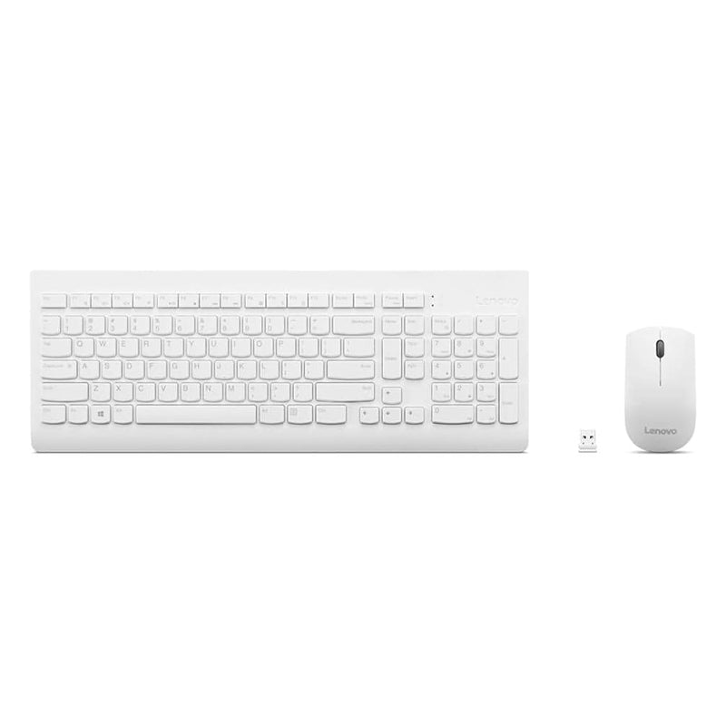 Kit Teclado y Mouse Lenovo 510 Inalámbrico 2.4GHz USB Blanco GX31F38002