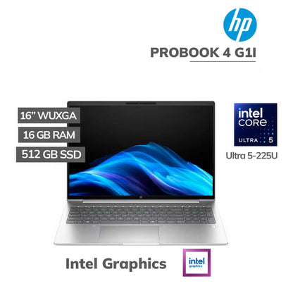 Laptop HP ProBook 4 G1i 16" WUXGA Intel Core Ultra 5 225U 16GB DDR5 512GB SSD Windows 11 Pro