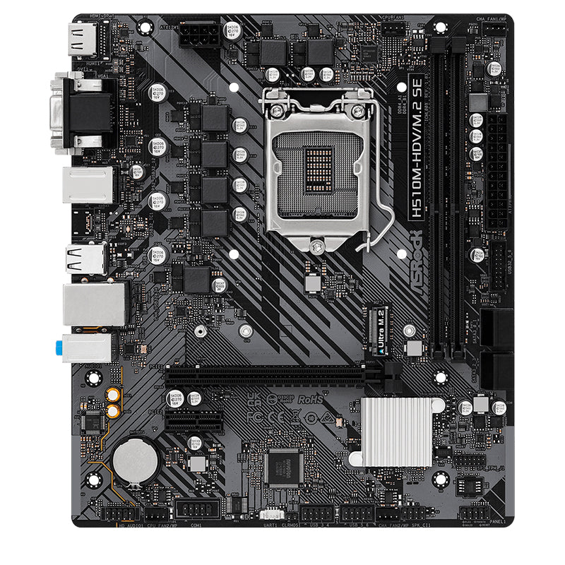 MOTHERBOARD ASROCK H510M HDV M.2 SE LGA1200 MICRO ATX