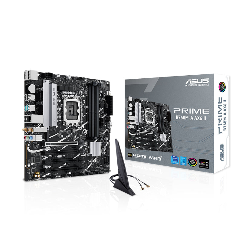 MOTHERBOARD ASUS PRIME B760M A AX6 II LGA1700 MICRO ATX