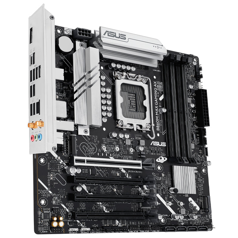 Motherboard ASUS B860M MAX GAMING AX Intel B860 LGA1851 DDR5 Wi-Fi 6 Micro-ATX