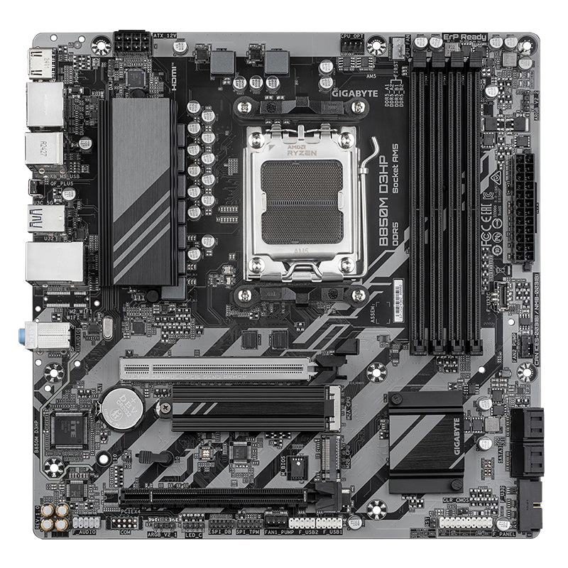 MOTHERBOARD GIGABYTE B850M D3HP, CHIPSET AMD B850, SOCKET AMD AM5, MATX