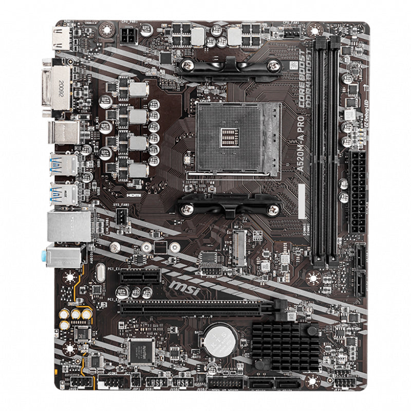 MOTHERBOARD MSI A520M-A PRO, CHIPSET AMD A520, SOCKET AMD AM4, MATX