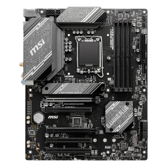 MOTHERBOARD MSI B760 GAMING PLUS WIFI LGA1700 ATX