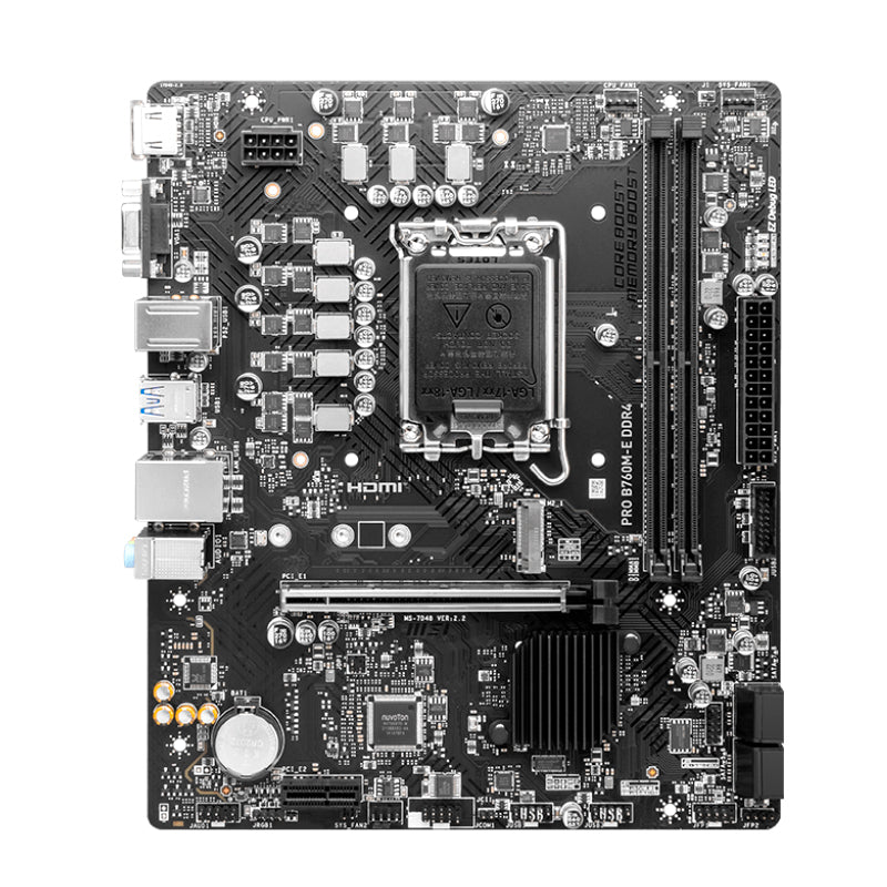 MOTHERBOARD INTEL MSI PRO B760M-E DDR4 911-7D48-061