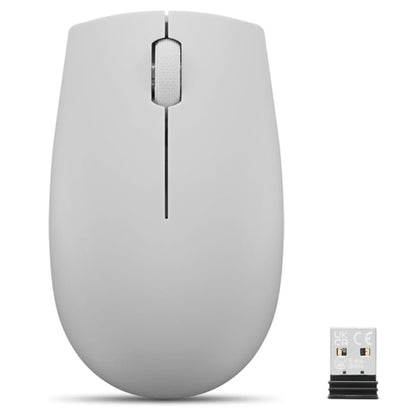 Mouse Lenovo 300 Compacto Inalámbrico USB Nano Gris Ártico 3 Botones
