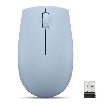 Mouse Lenovo 300 Compacto Inalámbrico 1000 DPI USB Nano Azul Escarcha