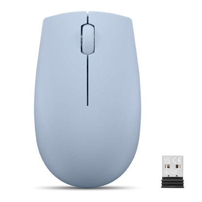 Mouse Lenovo 300 Compacto Inalámbrico 1000 DPI USB Nano Azul Escarcha