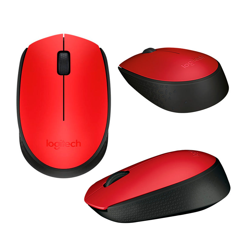 Mouse Inalámbrico Logitech M170 1000 DPI 2.4GHz USB Ambidiestro Rojo