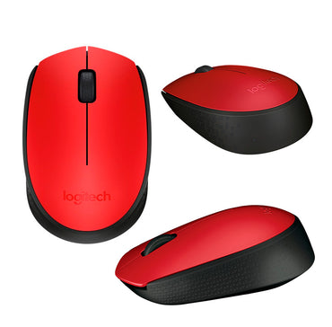 Mouse Inalámbrico Logitech M170 1000 DPI 2.4GHz USB Ambidiestro Rojo