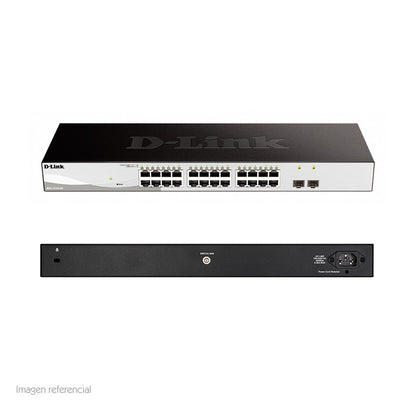 Switch D-Link DGS-1210-26 Administrable L2/L3 24 Puertos Gigabit 2 SFP