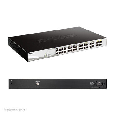 Switch D-Link DGS-1210-52MP Administrable L2/L3 48 Puertos Gigabit PoE 4 SFP
