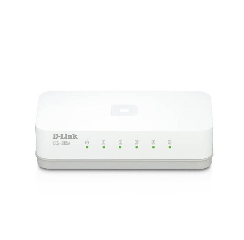 Switch D-Link DES-1005A 5 Puertos Fast Ethernet 10/100 Mbps Compacto