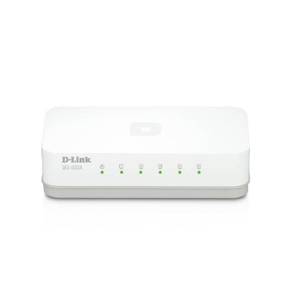 Switch D-Link DES-1005A 5 Puertos Fast Ethernet 10/100 Mbps Compacto