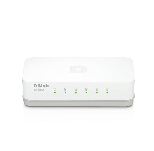 Switch D-Link DES-1005A 5 Puertos Fast Ethernet 10/100 Mbps Compacto