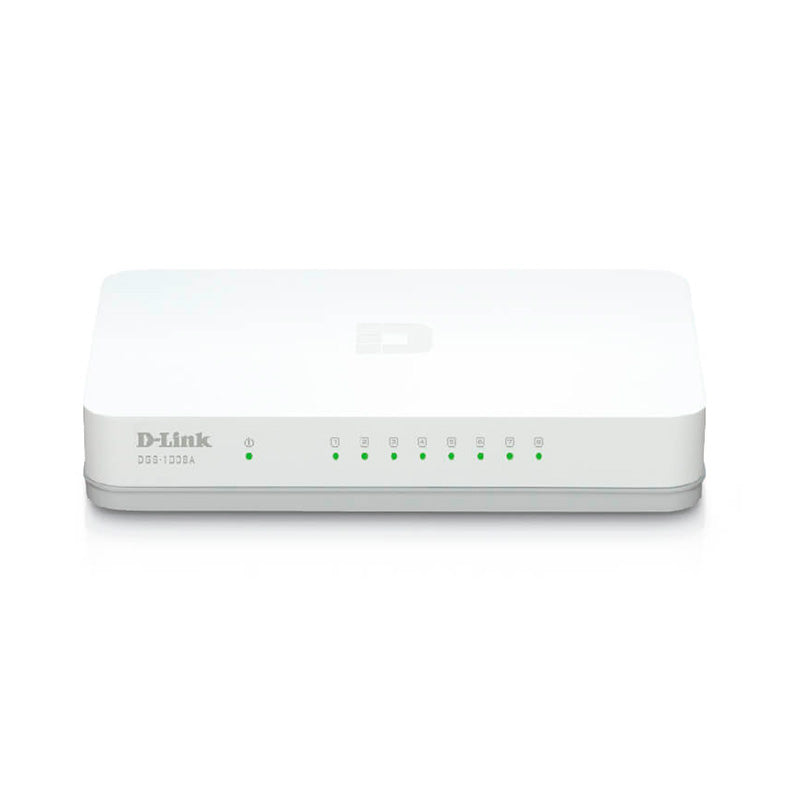 Switch D-Link DGS-1008A 8 Puertos Gigabit Ethernet 10/100/1000 Mbps