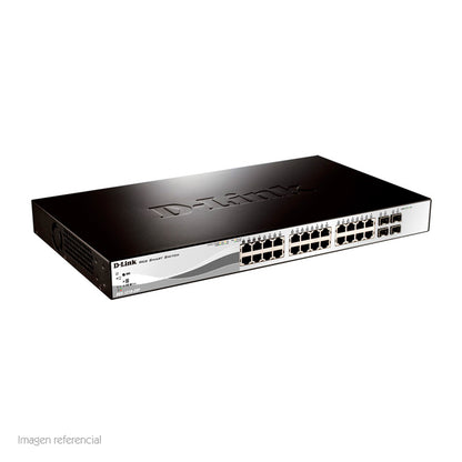 Switch D-Link DGS-1210-28P Administrable Capa 2 PoE 24 Puertos Gigabit 4 SFP