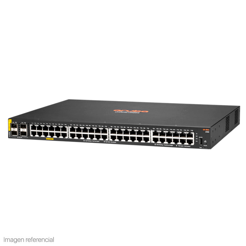 Switch Aruba 6100 JL675A 48 Puertos Gigabit PoE+ 4 SFP+ 10G Administrable