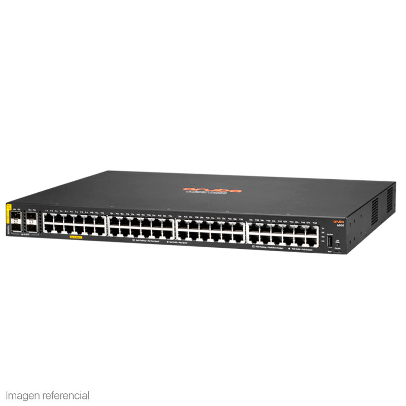 Switch HPE Aruba 6000 R8N85A 48 Puertos Gigabit PoE+ 4 SFP Administrable