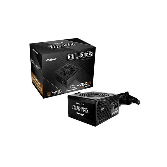 Fuente de Poder Asrock CL-750B 750W ATX 80 Plus Bronze