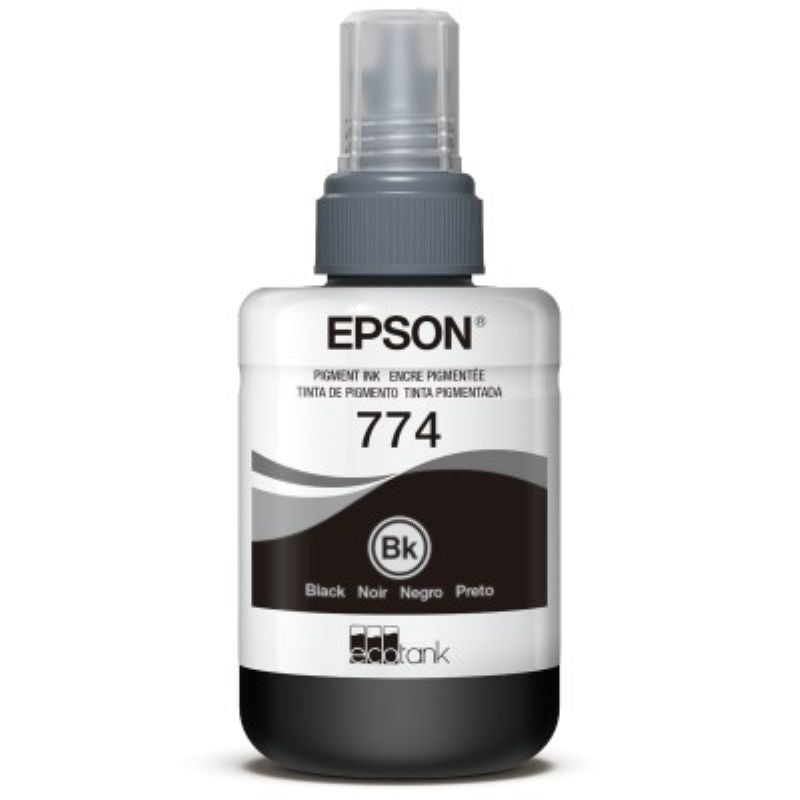 Botella de Tinta Epson 774 T774120 Negra 140ml para WorkForce M105 M205