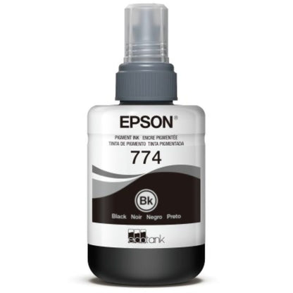 Botella de Tinta Epson 774 T774120 Negra 140ml para WorkForce M105 M205