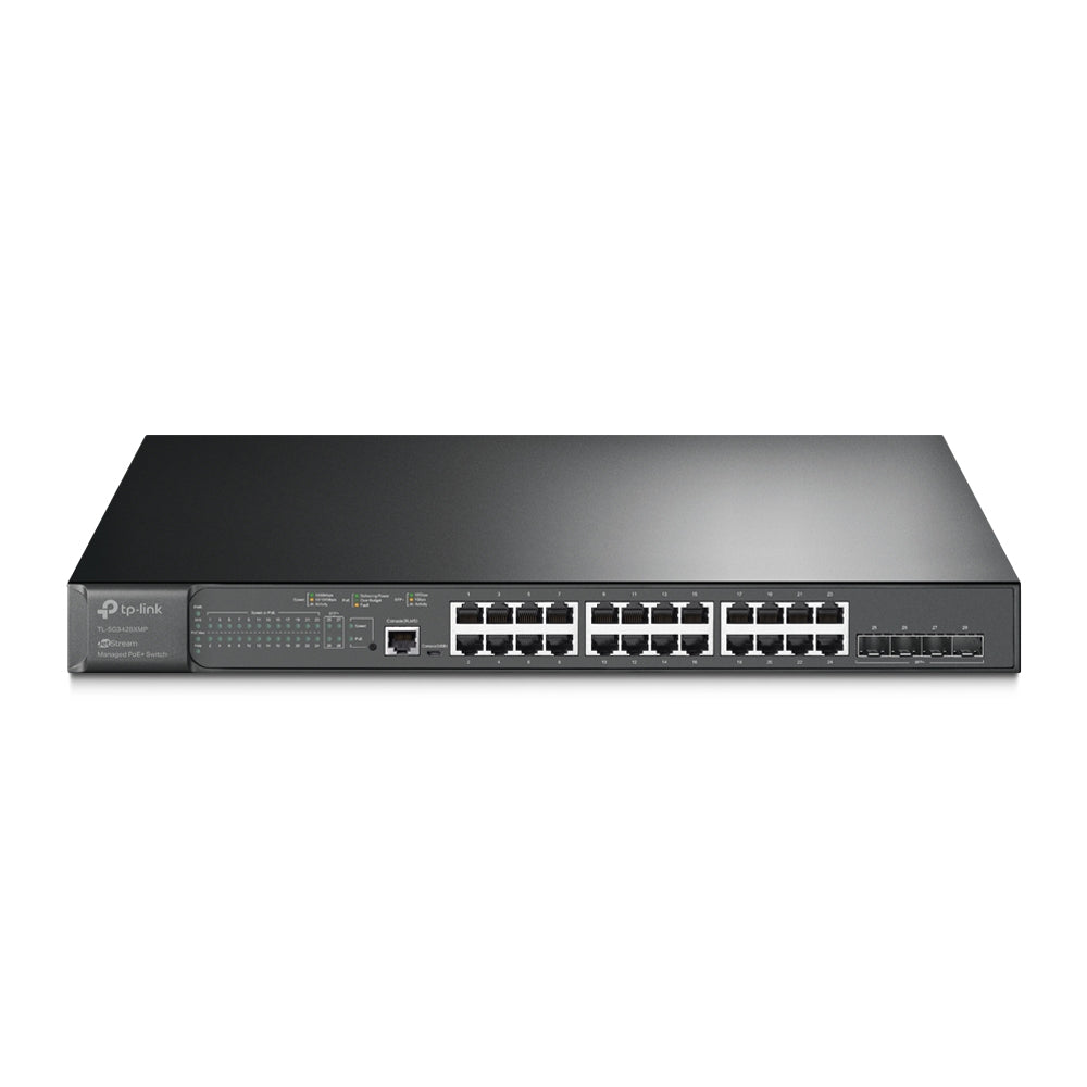 TP-Link JetStream TL-SG3428XMP Switch PoE+ 24 Puertos Gigabit + 4 SFP+ 10G 384W