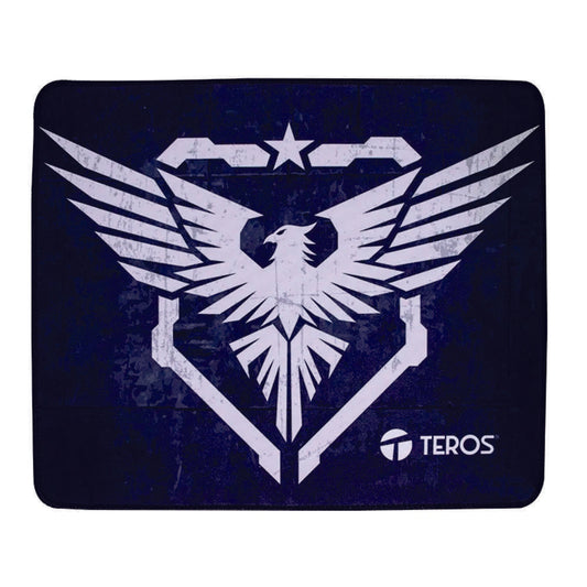 Mouse pad TEROS TE-3014S, negro con diseño