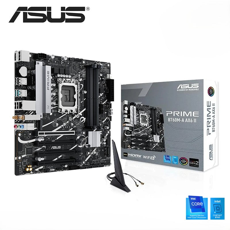 Motherboard ASUS PRIME B760M-A AX6 II Intel B760 LGA1700 DDR5 Wi-Fi 6