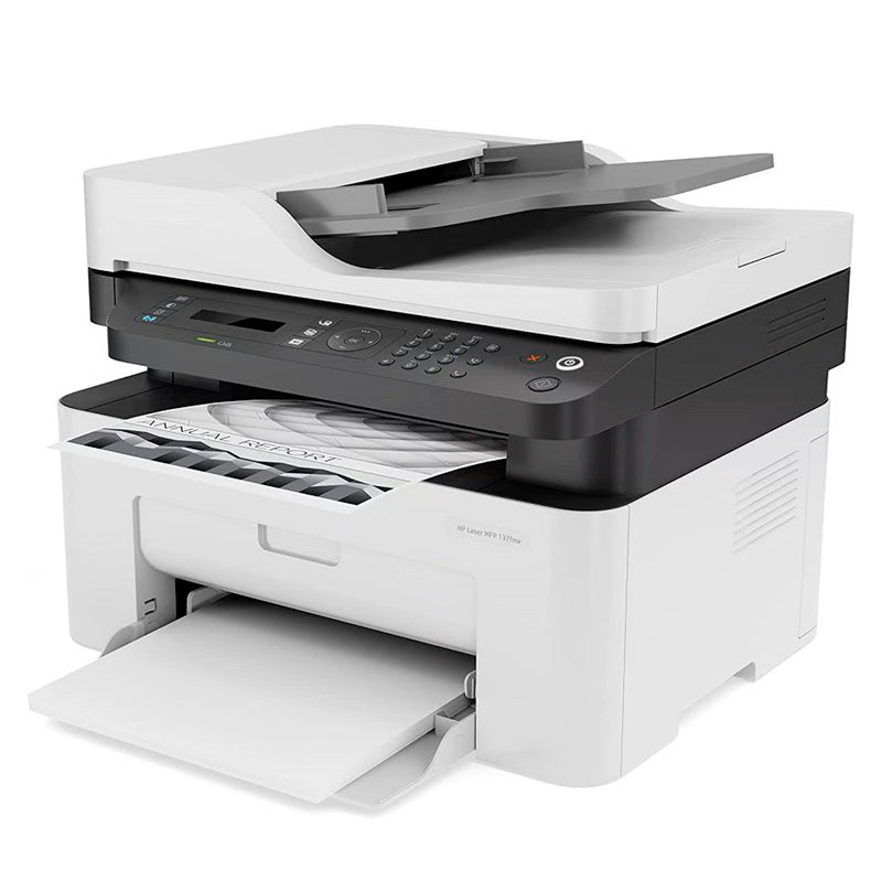 Impresora Multifuncional HP Laser MFP 137fnw Monocromática Wi-Fi Ethernet USB