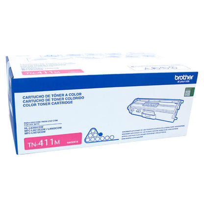Tóner Brother TN-411M Magenta Original 1800 Páginas para MFC-L8900CDW