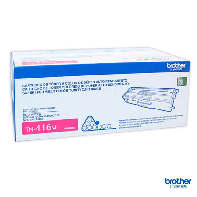 Tóner Brother TN416M Magenta Original 6500 Páginas para MFC-L8900CDW